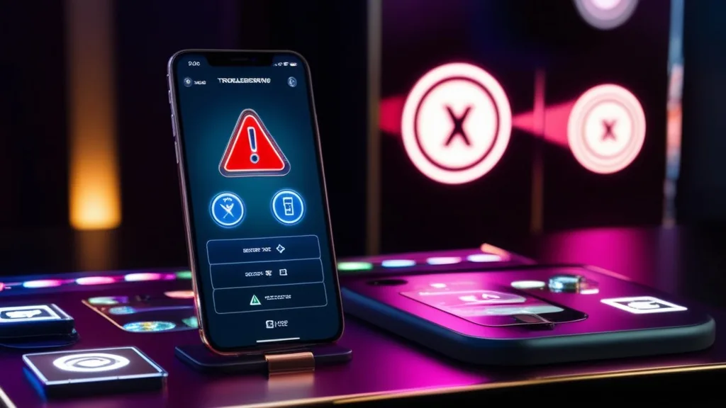 Smartfon z komunikatem błędu podczas instalacji aplikacji